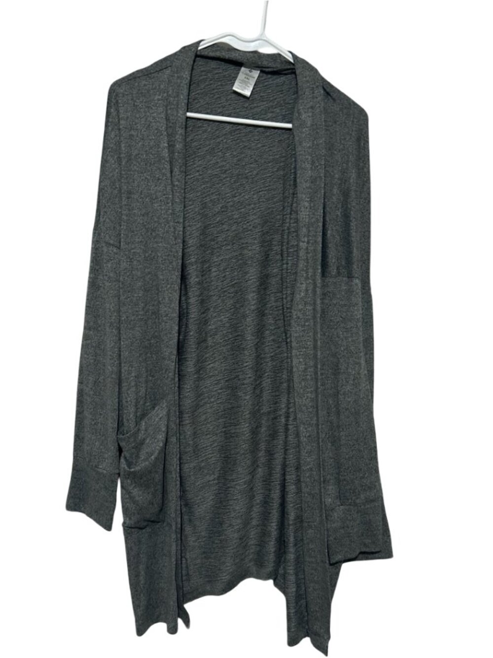Members Mark Gray Cardigan Size XXL Cozy Soft Open Long Sleeve